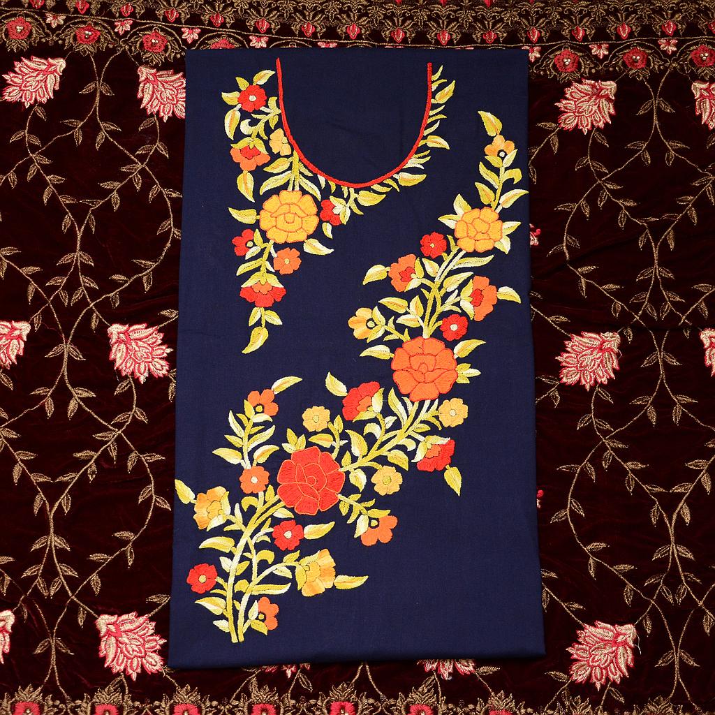Ladies hand embroidered shirt piece