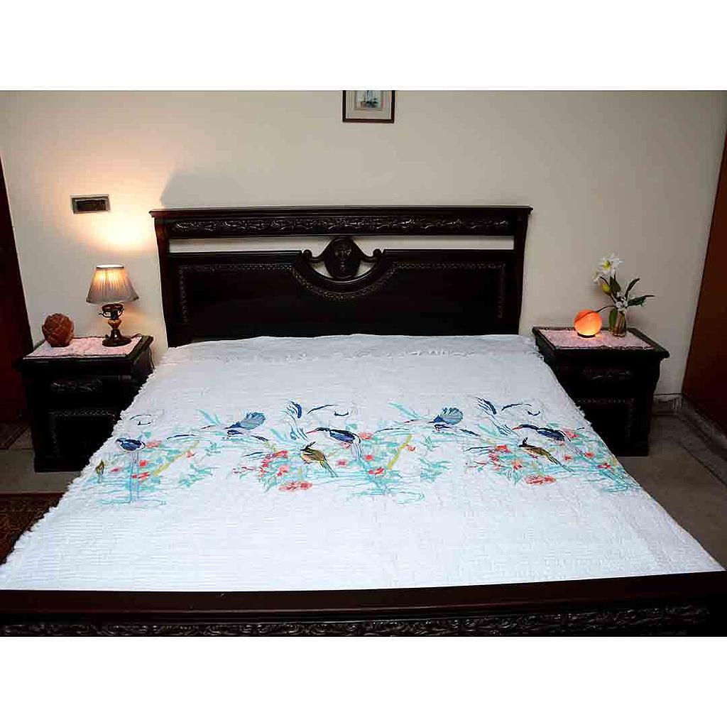 Bed Spread with Embroidery