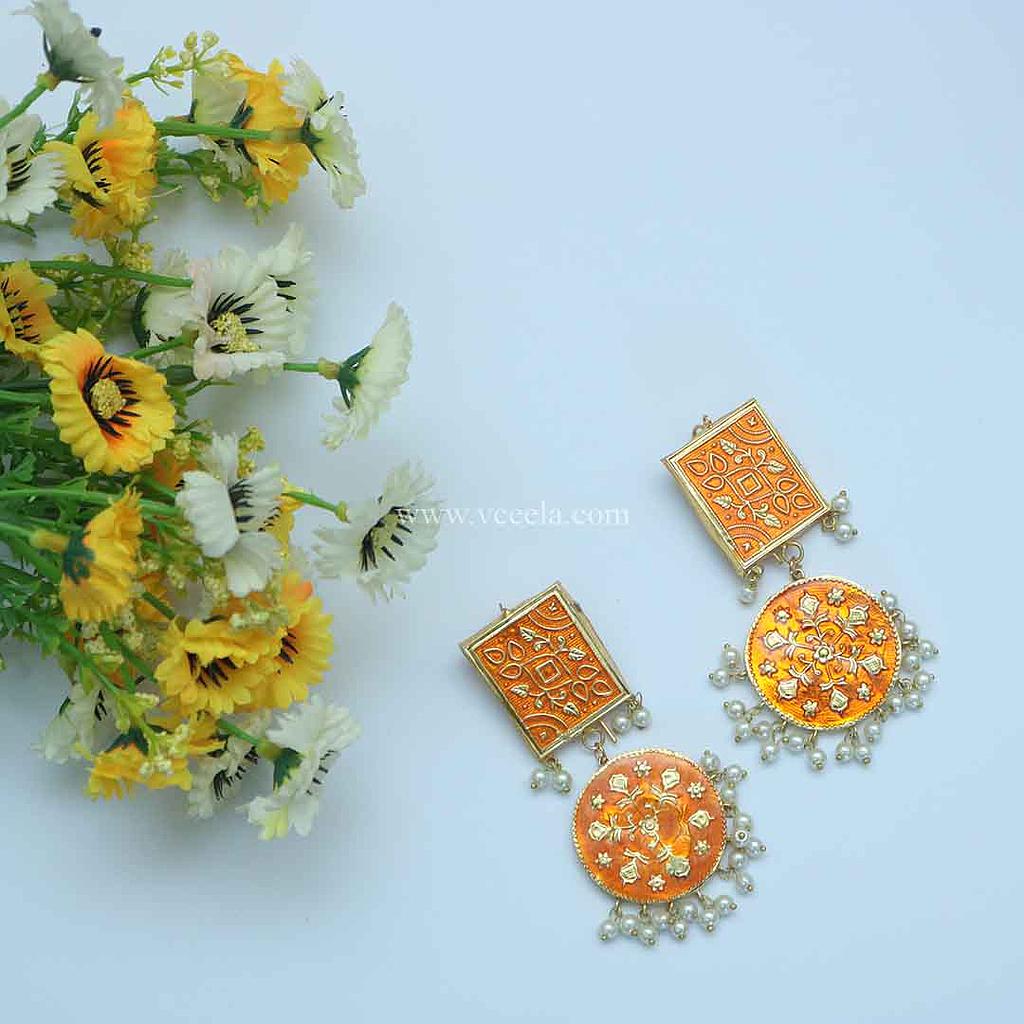 Earrings Meena Bandi Kundan Jewellery