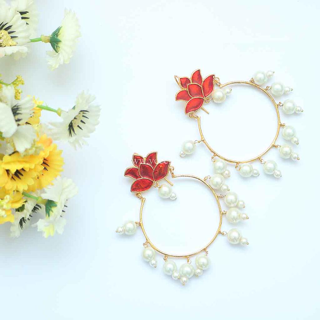 Meena Bandi Earrings - Kundan Jewellery