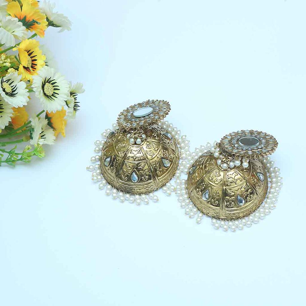 Saraiki Jhumka - Earrings - Kundan Jewellery