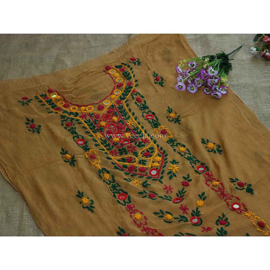 Shesha Makra Work Unstitched 2 Piece Suit