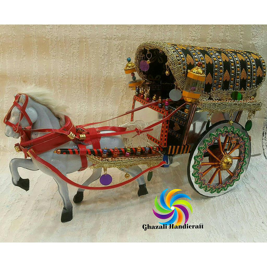 Handmade Shahi Baggi | Mini Horse Cart Model