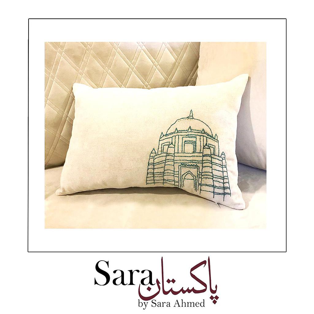 Hand Embroidered Cushion Cover