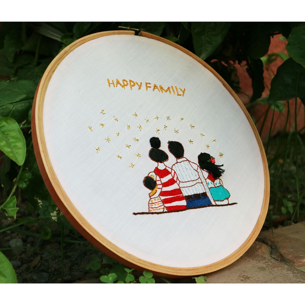 Family Hoop Embroidery