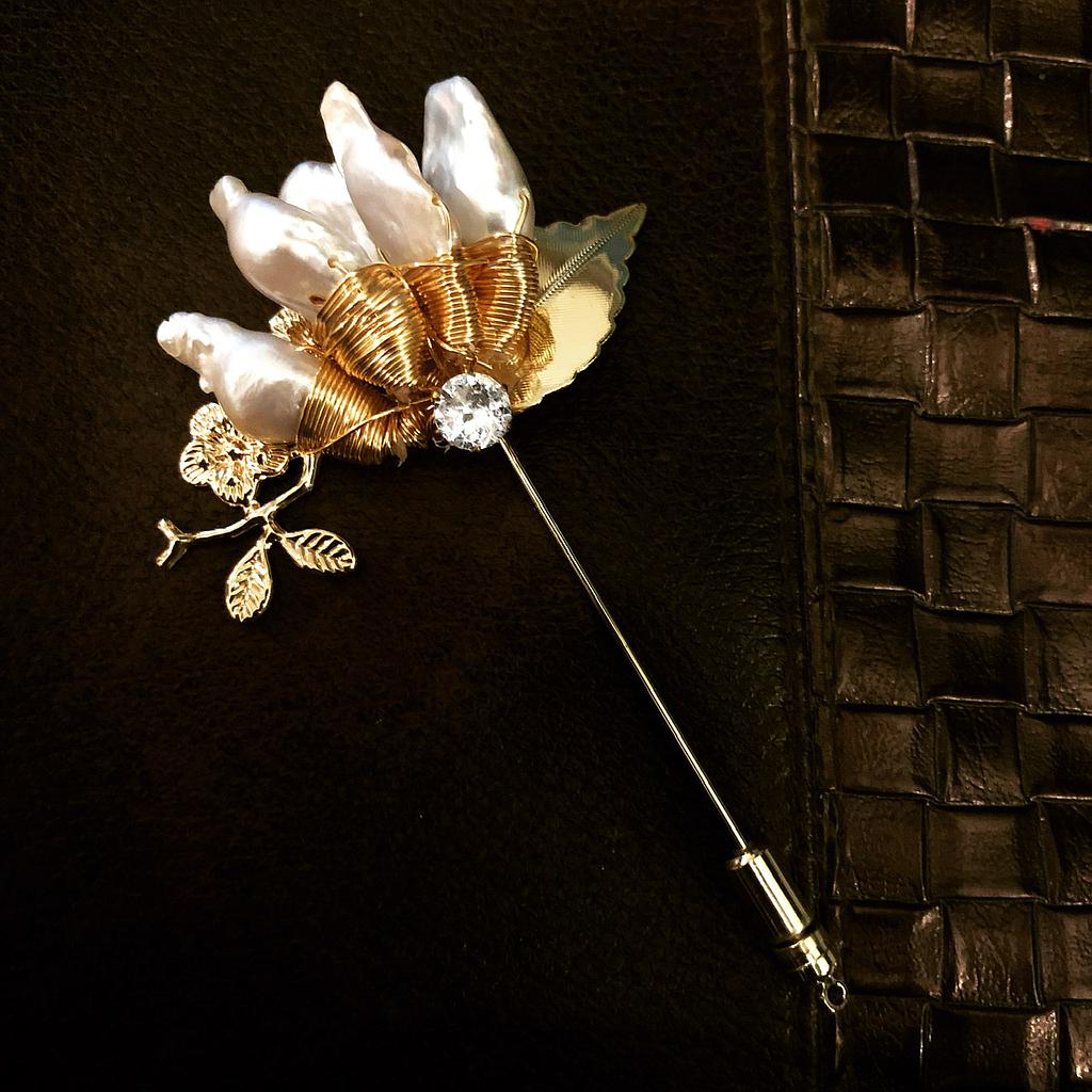 Baroque Pearl Brooch