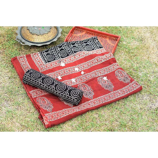 [PK2739-CF-AJK-009155] Ajrak   2- Piece Suit