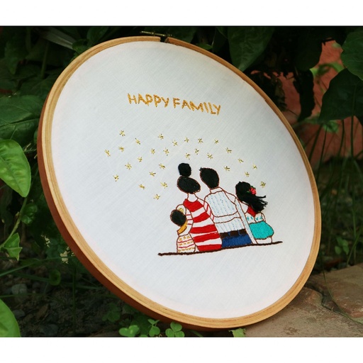[PK2916-HM-WLH-009182] Family Hoop Embroidery