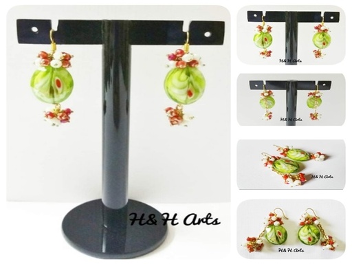 [PK1048-JW-EAR-009187] Handmade Cluster Earring