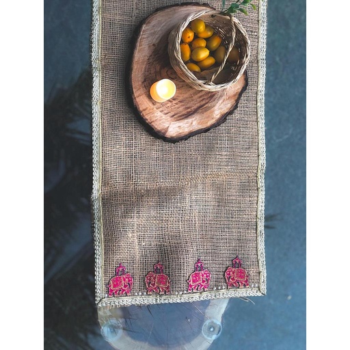 [PK3000-HM-KMA-009275] Jute crafted table mat