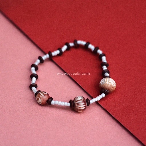[PK0075-CF-BON-009503] Camel Bone Craft Wrist Chain
