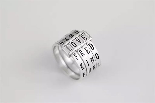 [PK3216-JW-GEN-009998] New Word Each Day Ring