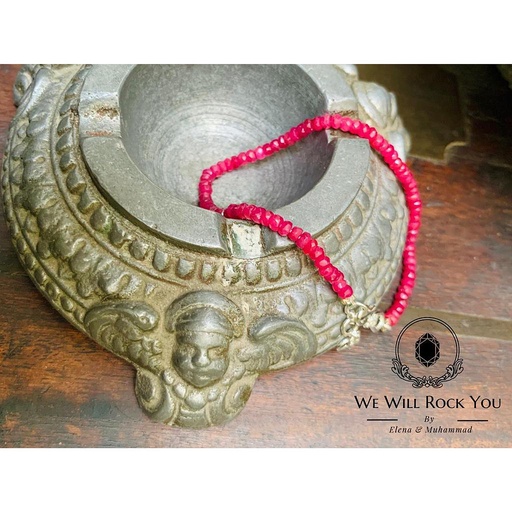 [PK3263-JW-BNG-010098] Natural Ruby Bracelet