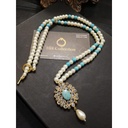Feroza Stone kundan Pendant