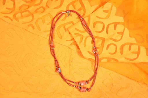 [PK3363-JW-NCK-010675] Coral Mala
