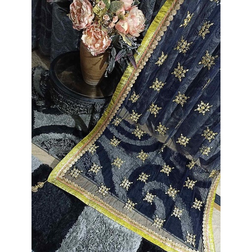 [PK3342-CW-SCF-010789] Handmade Beautiful Mehndi Dupatta