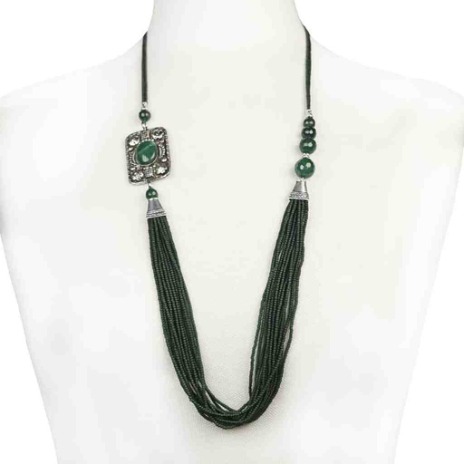[PK3363-JW-BNG-010900] Asymmetric Jade Mala