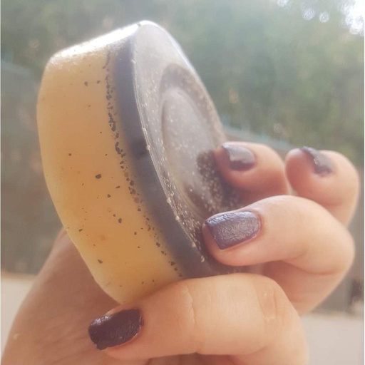 [PK3289-HL-OHB-011073] Handmade Charcoal & lemon Zest Twin Organic Soap