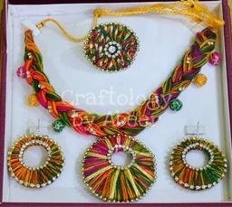 [PK3312-JW-NCK-011413] Multi Color Jewellery Set