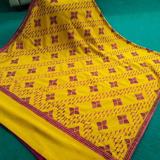 [PK3403-CW-SCF-011460] Full Embroidered Phulkari Shawl