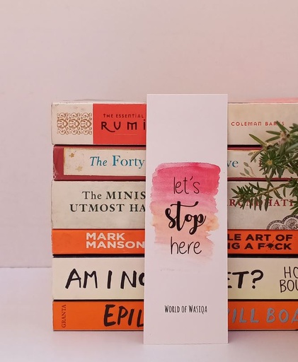[PK3932-CF-PAP-012414] Bookmark- Let's stop here