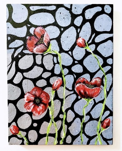 [PK4007-AR-ACR-012490] Flowers n Pebbles