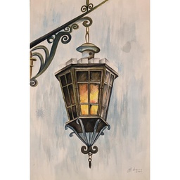 [PK4168-AR-WAT-012620] Lantern Watercolor Painting