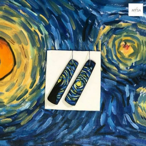 [PK4180-JW-EAR-012645] Starry night earrings