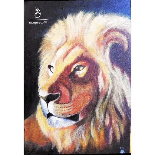 [PK4050-AR-ACR-012794] Lion Painting