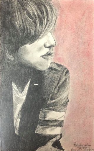 [PK4085-AR-PEN-012819] Daesang - Kpop FanArt Sketch