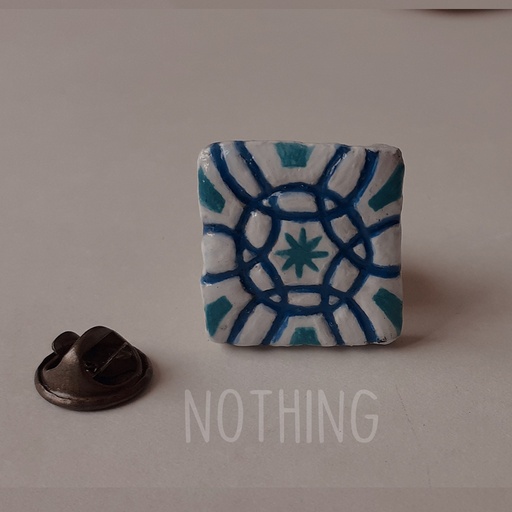 [PK4127-JW-GEN-013058] kashikari tile brooch/pin