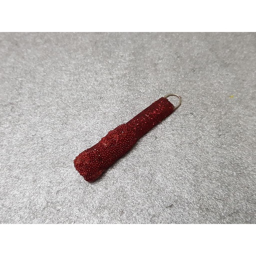 [PK4209-JW-NCK-013257] Ruby Red Resin Glitter Pendant rp1