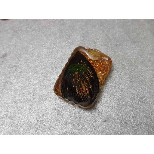 [PK4209-JW-NCK-013258] Peacock Resin Pendant rp2