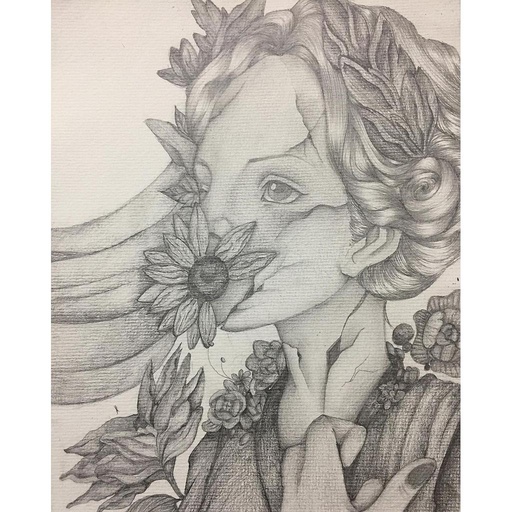 [PK4364-AR-PNC-013310] Flowers in Crack