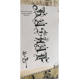 [PK4171-AR-PNC-013421] Calligraphy