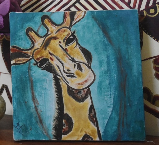 [PK4148-AR-ACR-013524] Giraffe Acrylic Painting