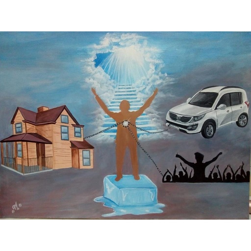 [PK3973-AR-ACR-013559] Reality of life painting