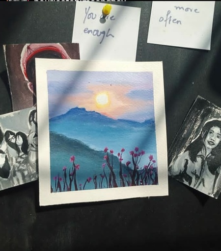[PK4060-AR-ACR-013679] landscape painting