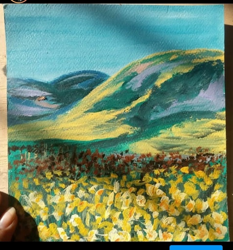 [PK4060-AR-ACR-013682] landscape painting