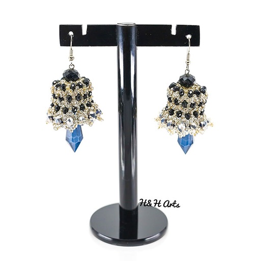 [PK1048-GN-GEN-013766] Handmade Beaded Jhumkis