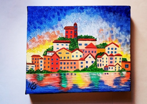 [PK4122-AR-ACR-013790] Acrylic Paint on Canvas