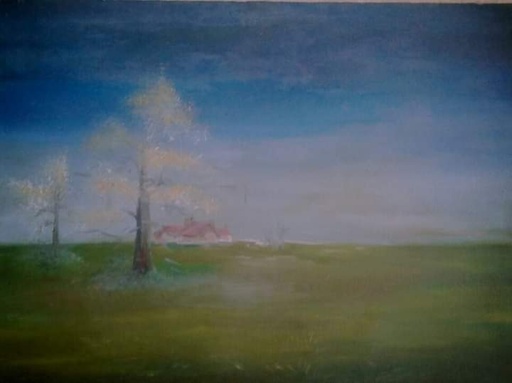 [PK4270-AR-OIL-013982] In The Middle Of Nowhere