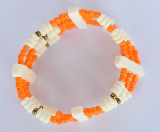 [PK0075-JW-BNG-001492] Camel Bone Beads Bracelet