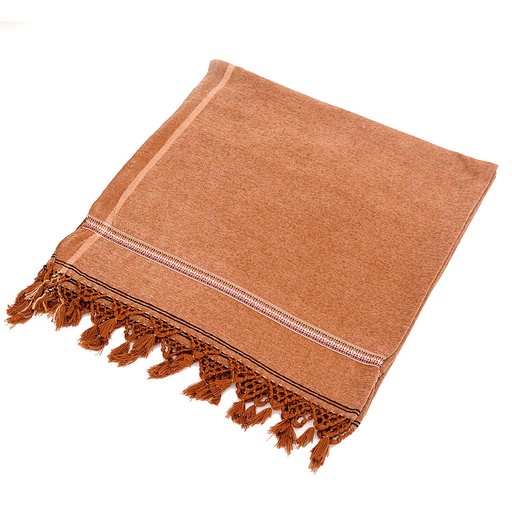 [PK4740-GN-GEN-014309] Loomed Velvet Shawl 