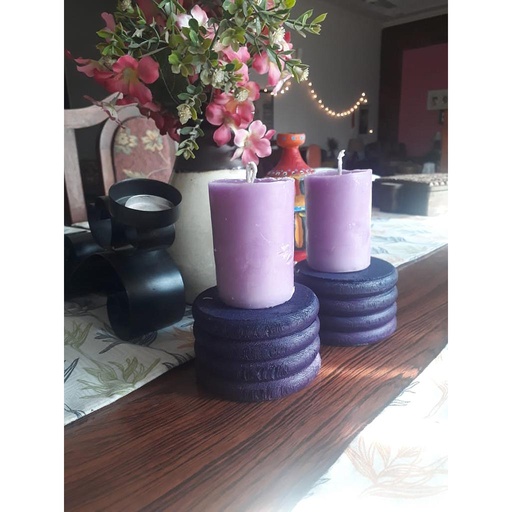[PK3275-GN-GEN-014878] Wooden candle stand 