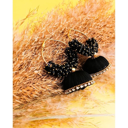 [PK4952-JW-EAR-014883] Silk Thread Jhumka