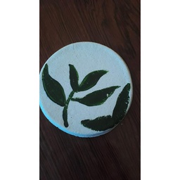 [PK3275-CF-CLY-014905] Hand painted Clay Coasters