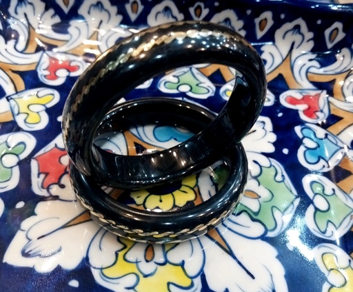 [PK0130-JW-BNG-014949] Marble onyx bangles