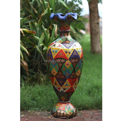 [PK0038-HM-VAS-015163] Camel Skin Vase