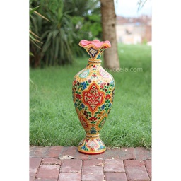 [PK0038-HM-VAS-015169] Camel Skin Vase